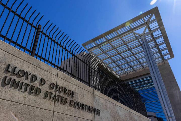 The Lloyd D. George Federal Courthouse in Las Vegas. (Bizuayehu Tesfaye/Las Vegas Review-Journa ...