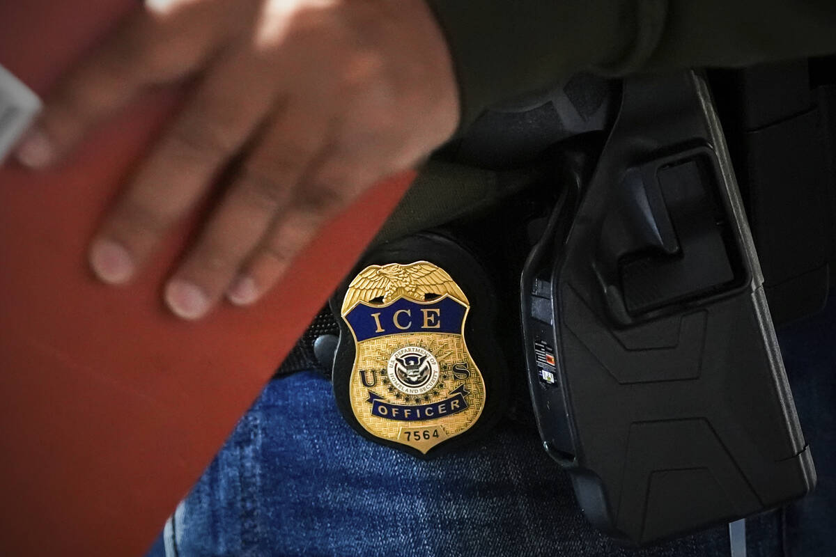 A deportation officer with Enforcement and Removal Operations in U.S. Immigration and Customs E ...