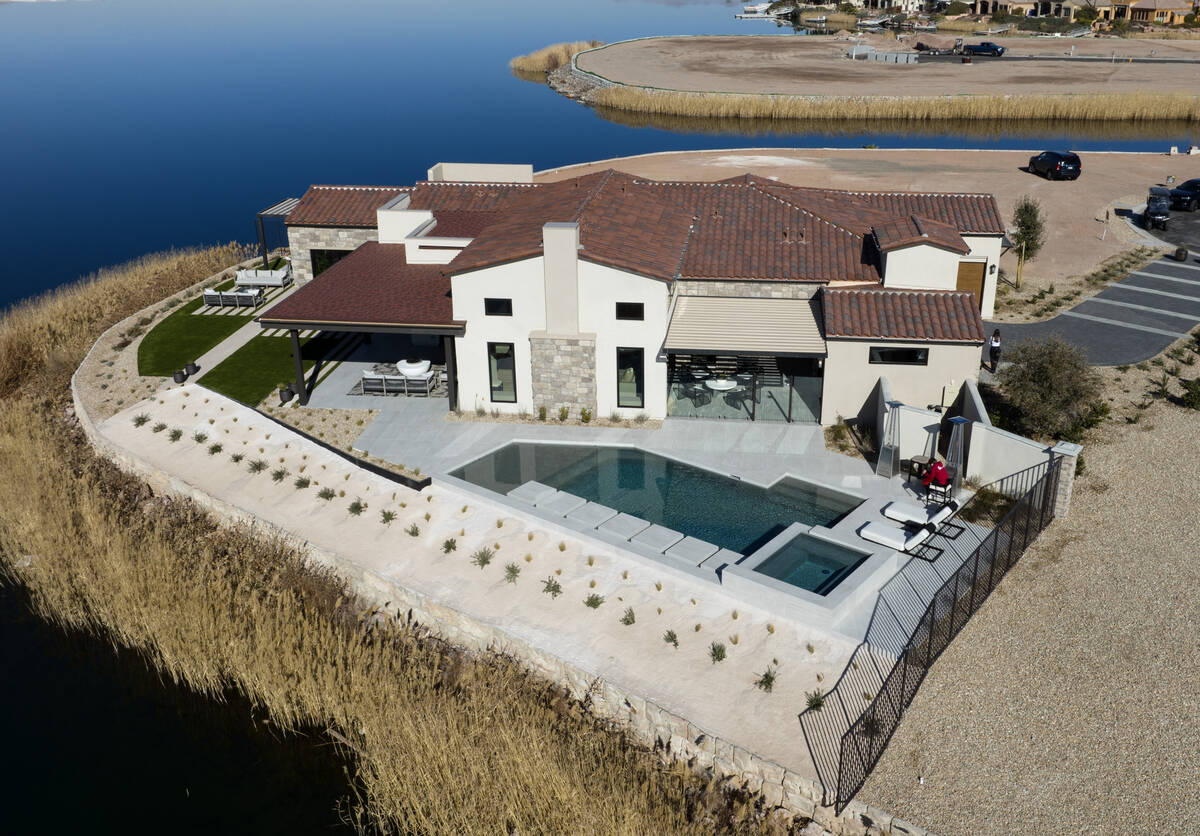 La Cova's one-story model home is seen at South Shore Lake Las Vegas, on Thursday, Jan. 30, 202 ...