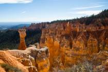 A view of Agua Canyon at Bryce Canyon National Park, Utah on Sunday, Oct. 16, 2016. (Chase Stev ...