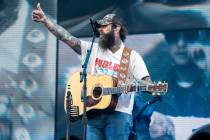 Post Malone performs at Outside Lands Music Festival on Sunday, Aug. 11, 2024, in San Francisco ...