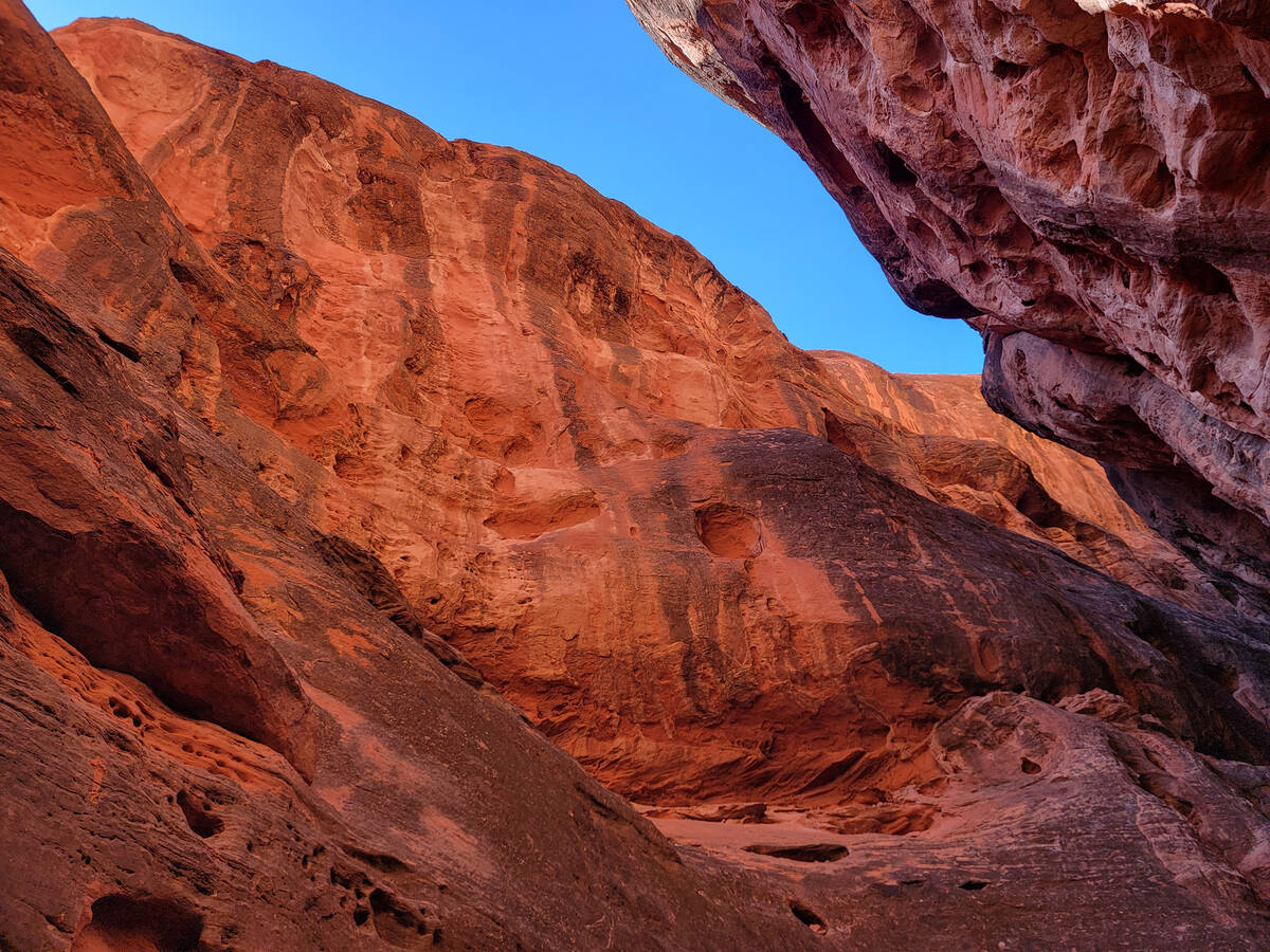 An easy half-mile trail leads to Jenny’s Canyon in Snow Canyon State Park in Southern Ut ...
