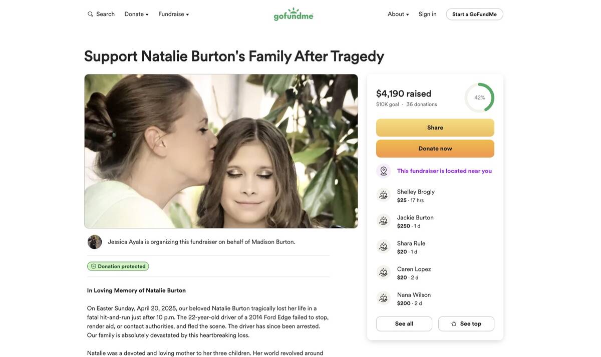 Natalie Burton, left, and her oldest daughter, Madison Burton, now 23, pictured in an undated p ...