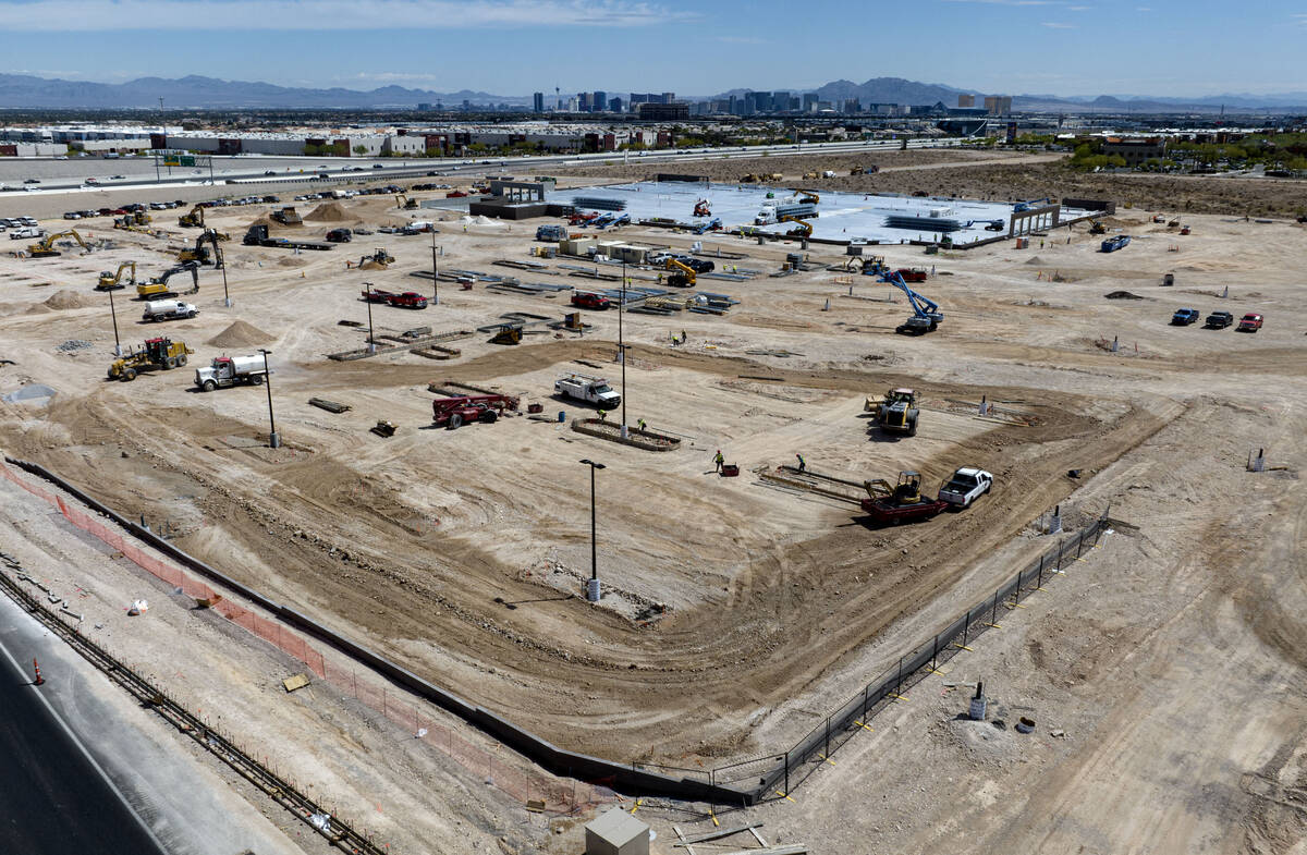 Construction is underway for the new Costco store at Buffalo Drive and 215 Beltway on Monday, A ...