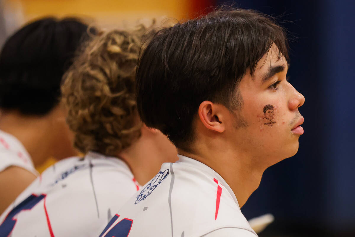 The Coronado bench watches game action during a volleyball game between Foothill and Coronado a ...