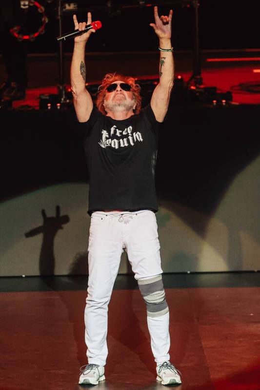 Sammy Hagar performs during the “Sammy Hagar: The Best of All Worlds Stays in Vegas&#x20 ...