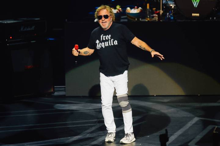 Sammy Hagar performs during the “Sammy Hagar: The Best of All Worlds Stays in Vegas&#x20 ...