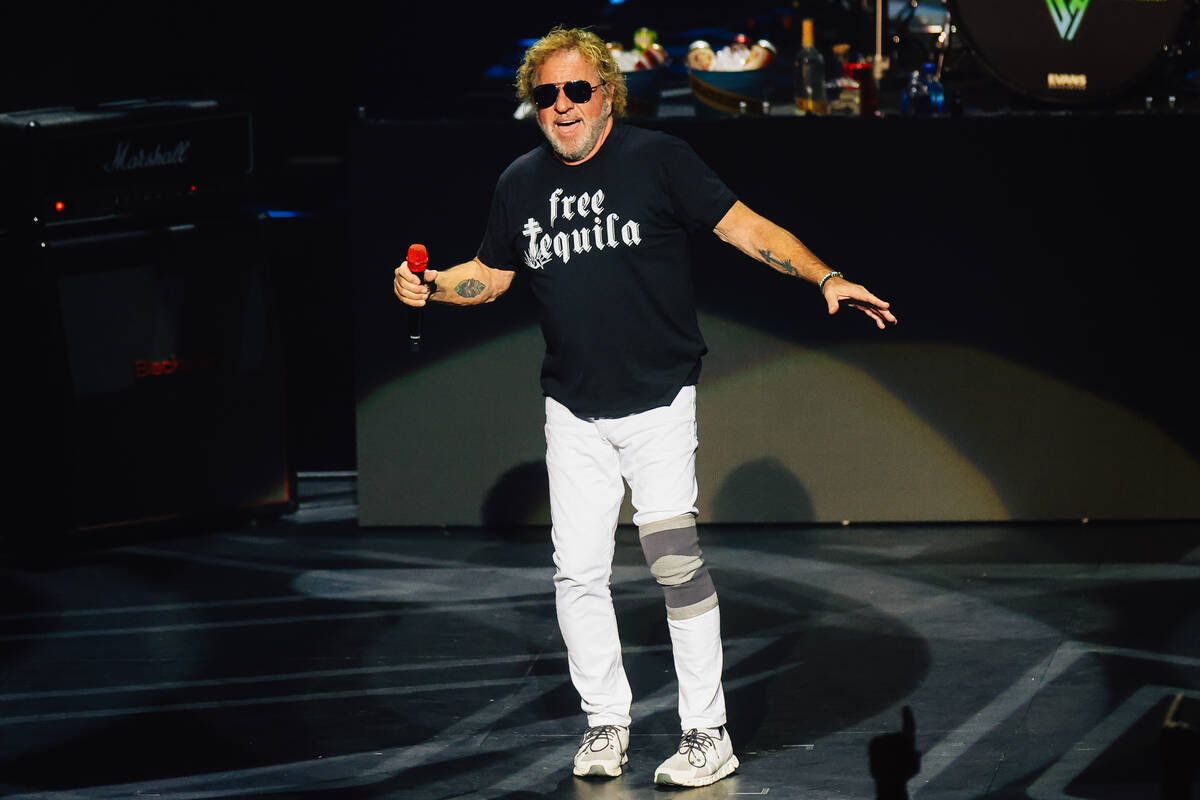 Sammy Hagar performs during the “Sammy Hagar: The Best of All Worlds Stays in Vegas&#x20 ...