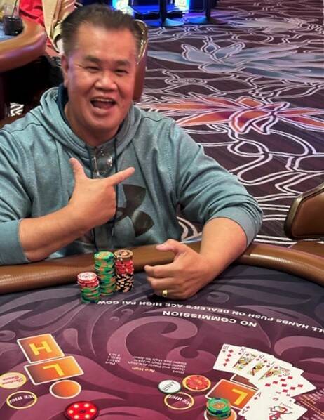 Nestor R. won a $376,013 Pai Gow progressive jackpot with a 7-card straight flush Sunday, May 4 ...