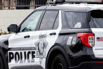 Las Vegas Police vehicle. (Bizuayehu Tesfaye/Las Vegas Review-Journal) @bizutesfaye