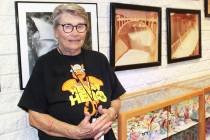 Linda Easter, seen here at one of her favorite spots at the school, has been a custodian with A ...