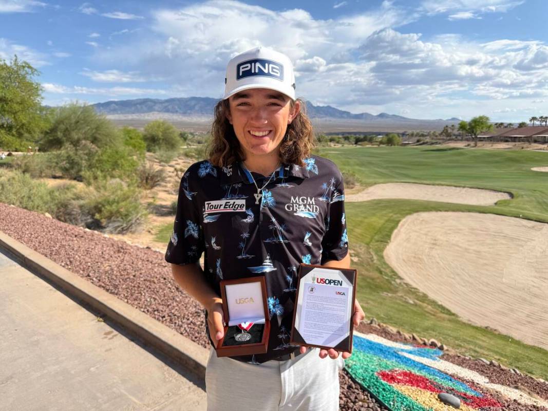 Drake Harvey, co-medalist at the U.S. Open qualifier at CasaBlanca Golf Club in Mesquite. (SNGA)