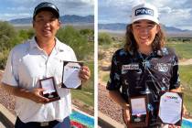 Jerry Chen, left, and Drake Harvey were co-medalists at the U.S. Open qualifier at CasaBlanca G ...