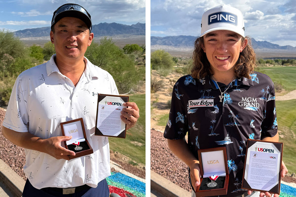 Jerry Chen, left, and Drake Harvey were co-medalists at the U.S. Open qualifier at CasaBlanca G ...