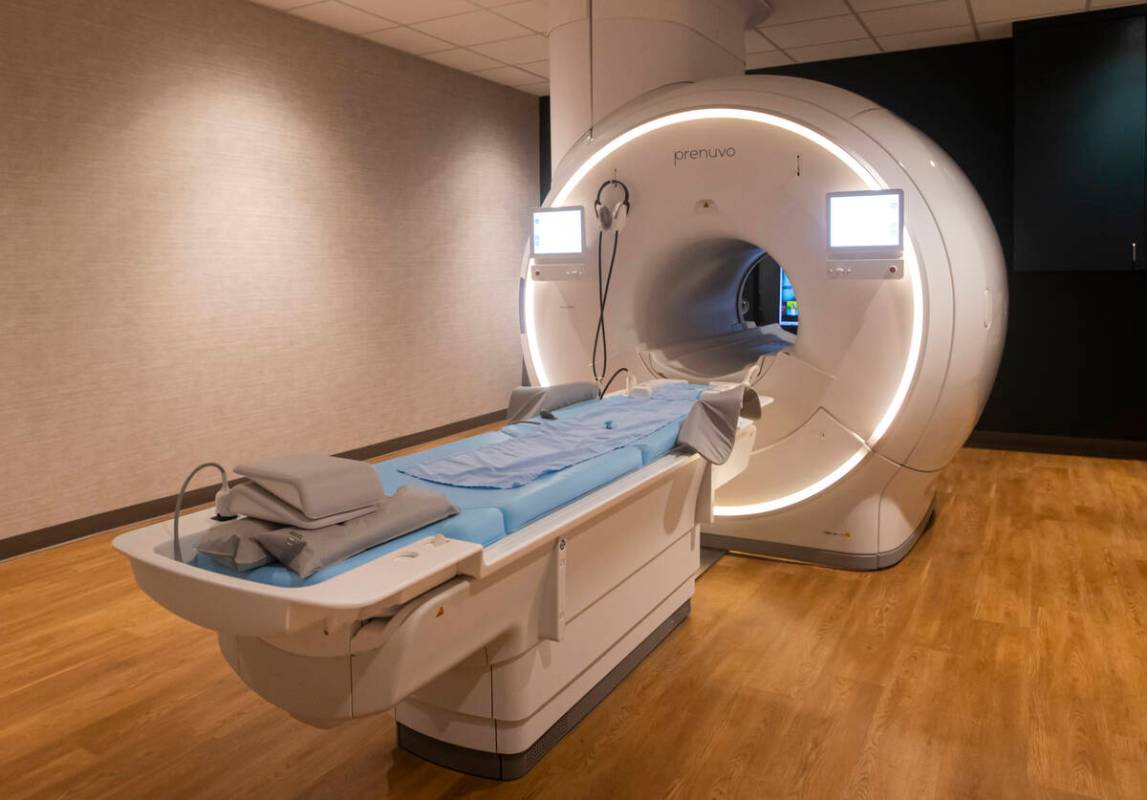 An MRI machine at Prenuvo, a clinic offering whole-body MRI scans, in Tivoli Village on Monday, ...