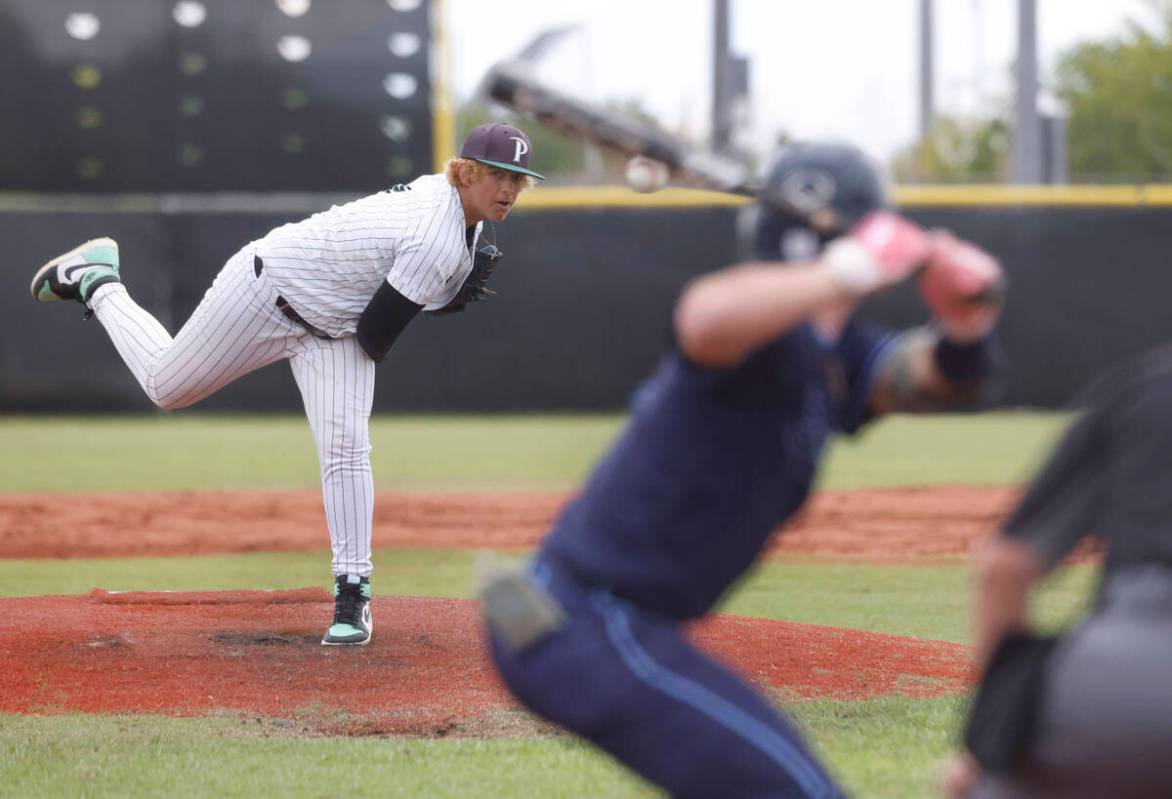 Palo Verde pitcher Zach Franke delivers a pitch against Foothill's Thayne Watson during the 5A ...