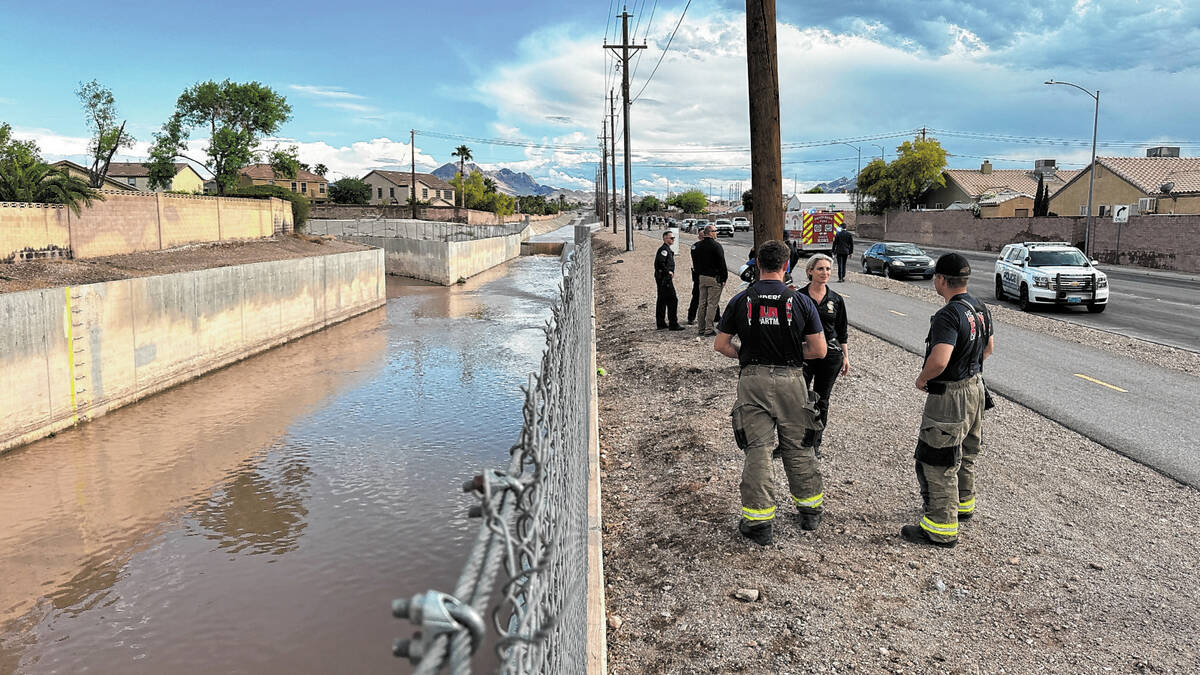 Henderson Police Department and Henderson Fire Department investigate a person who disappeared ...