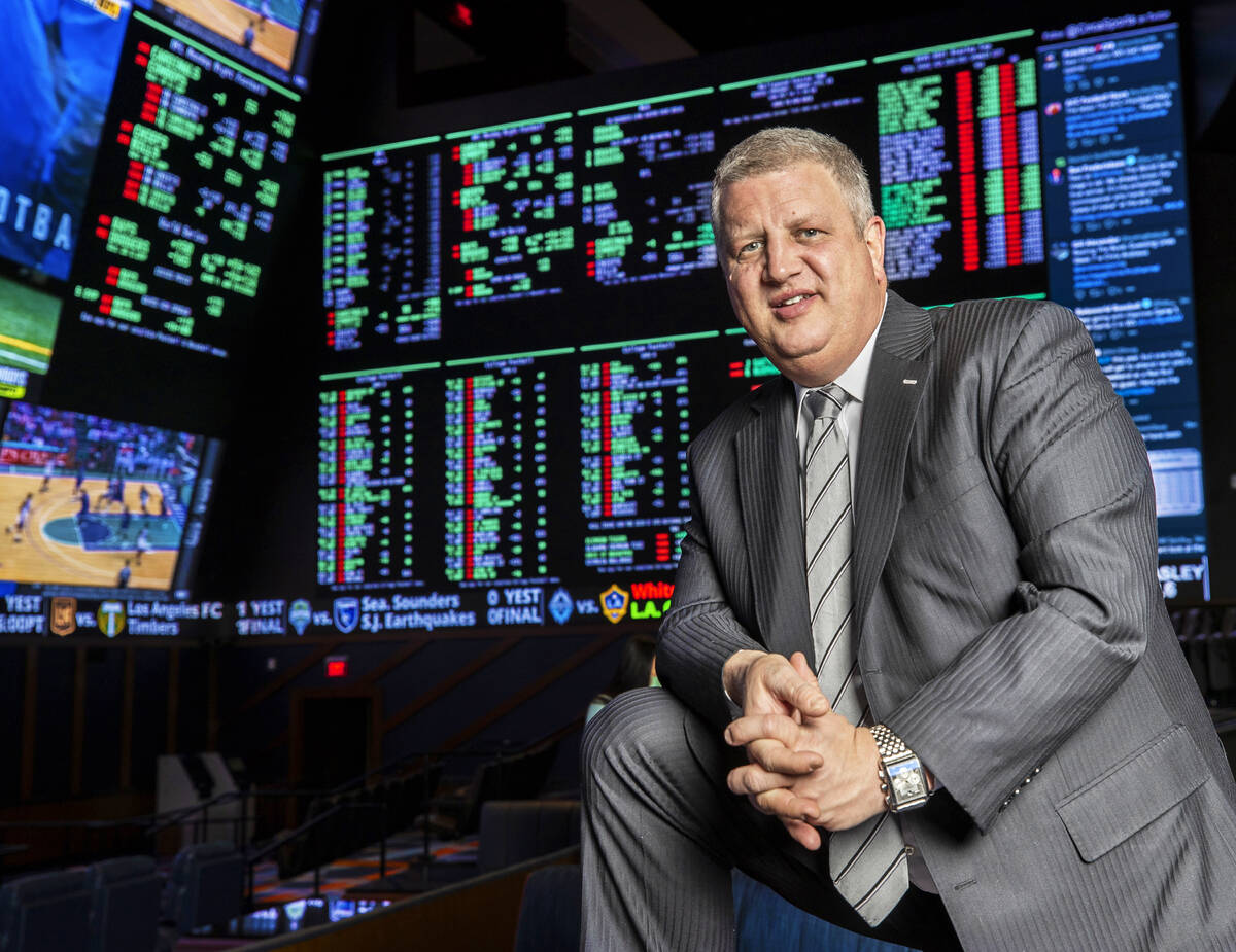 Casino owner Derek Stevens on Monday, Oct. 19, 2020, at Circa, in Las Vegas. (Benjamin Hager/La ...