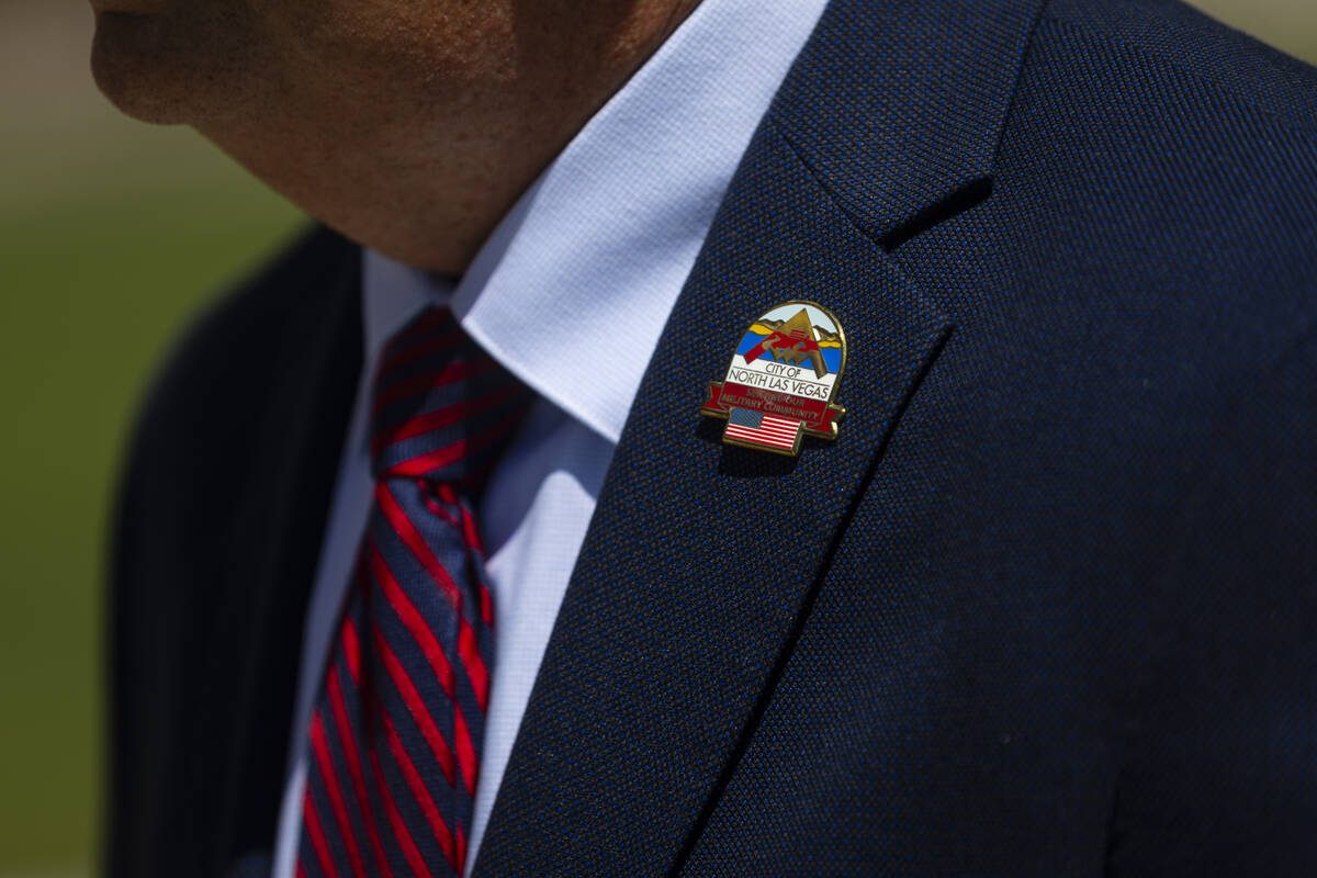 Scott Black, North Las Vegas city councilman of Ward 3, speaks during an interview outside of N ...