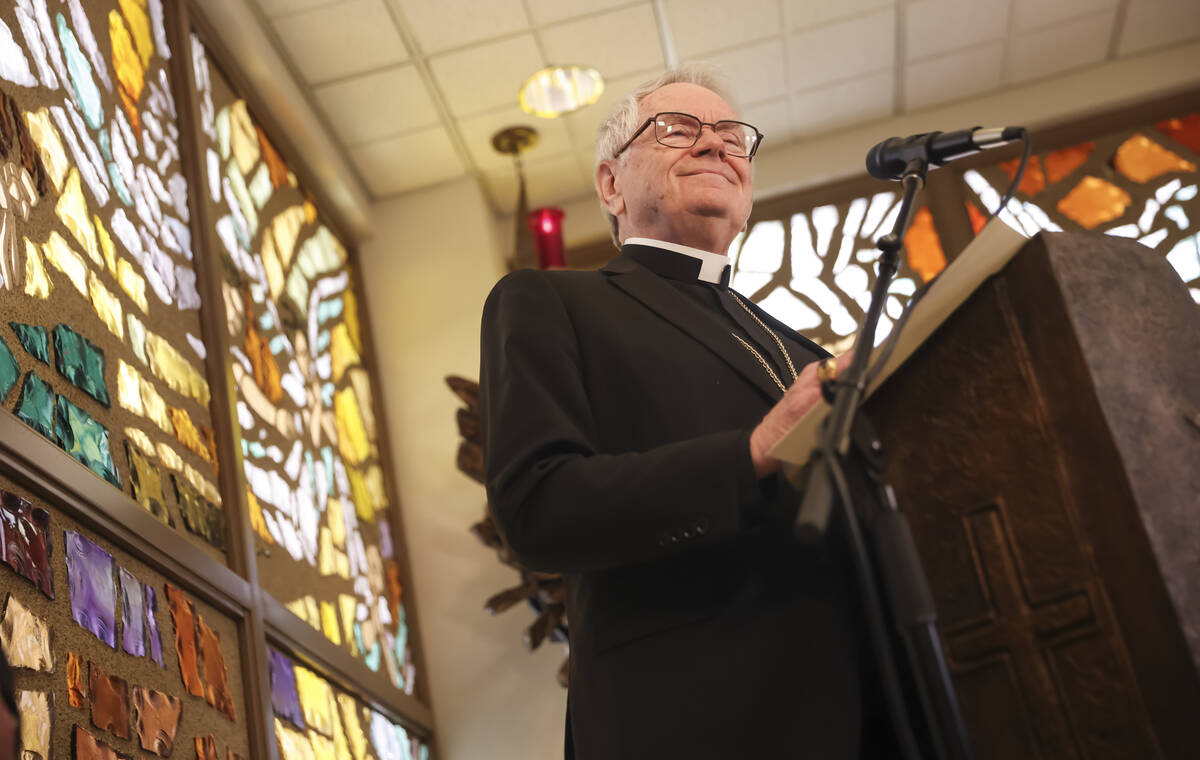 Archbishop George Leo Thomas talks about the election of the new pope, Cardinal Robert Prevost, ...