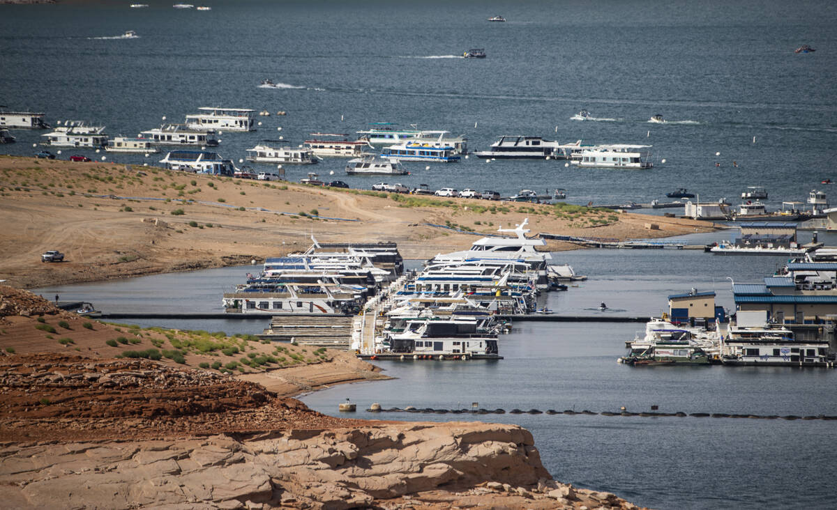 A view of the Wahweap Marina at Lake Powell in the Glen Canyon National Recreation Area on July ...