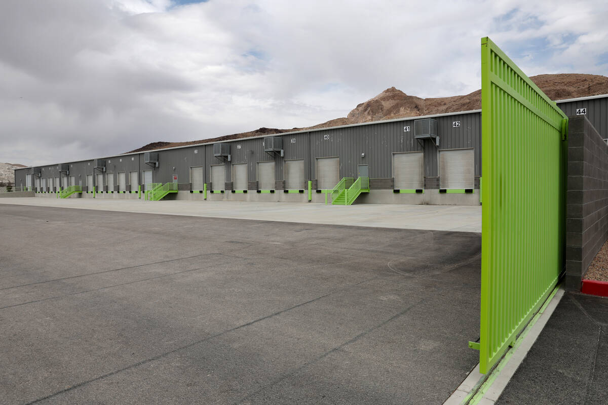 The new Show Services and Storage (S3) warehouse is shown at 13850 S. Decatur Blvd. in Sloan Th ...