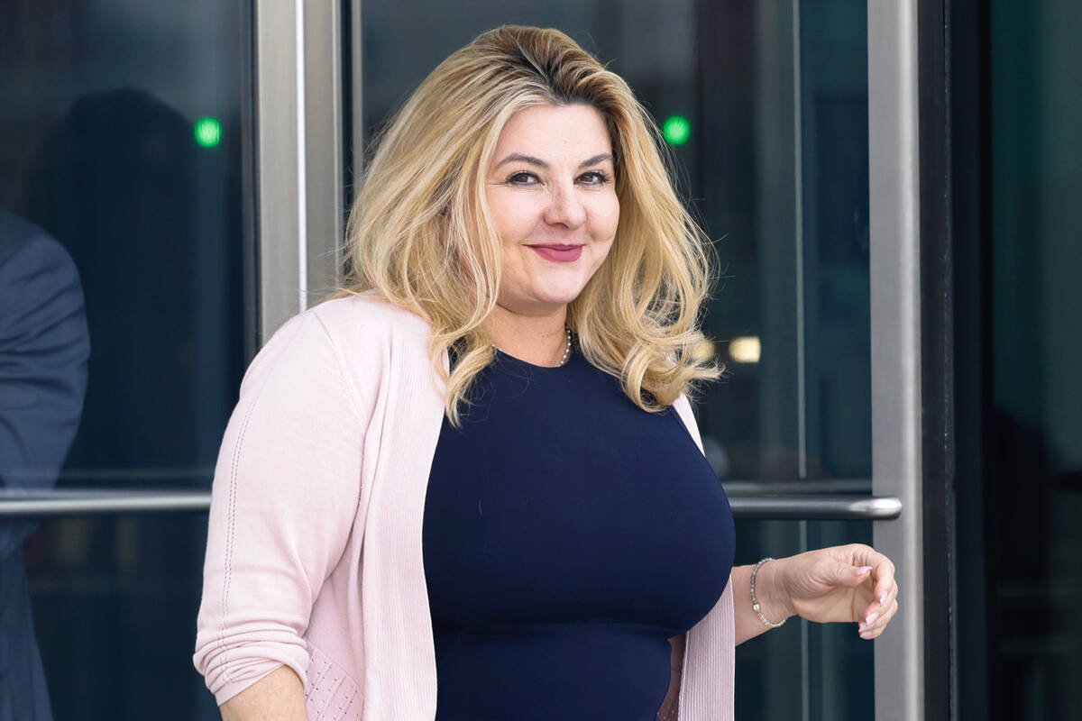 Former Las Vegas City Councilwoman Michele Fiore, left, who pleaded not guilty to federal charg ...