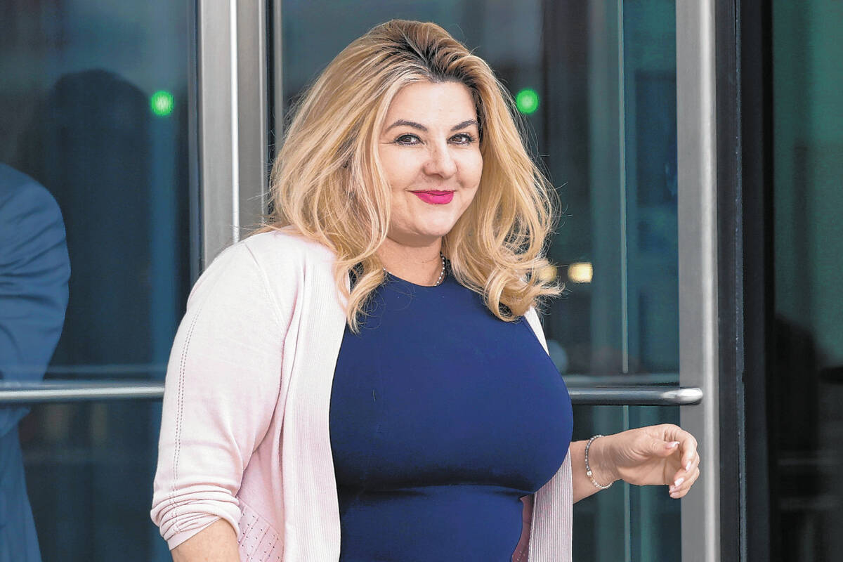 Former Las Vegas City Councilwoman Michele Fiore, left, who pleaded not guilty to federal charg ...