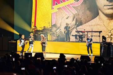 Sammy Hagar and Bob Weir jam to "Bad Motor Scooter" at Dolby Live in Las Vegas on Wednesday, Ma ...