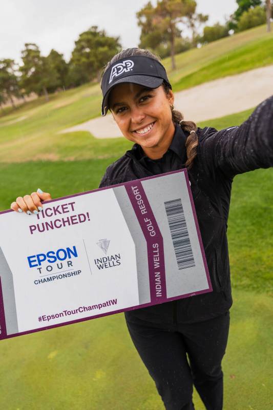 Yana Wilson, winner of the Reliance Matrix Championship at Spanish Trail Country Club. (Epson Tour)