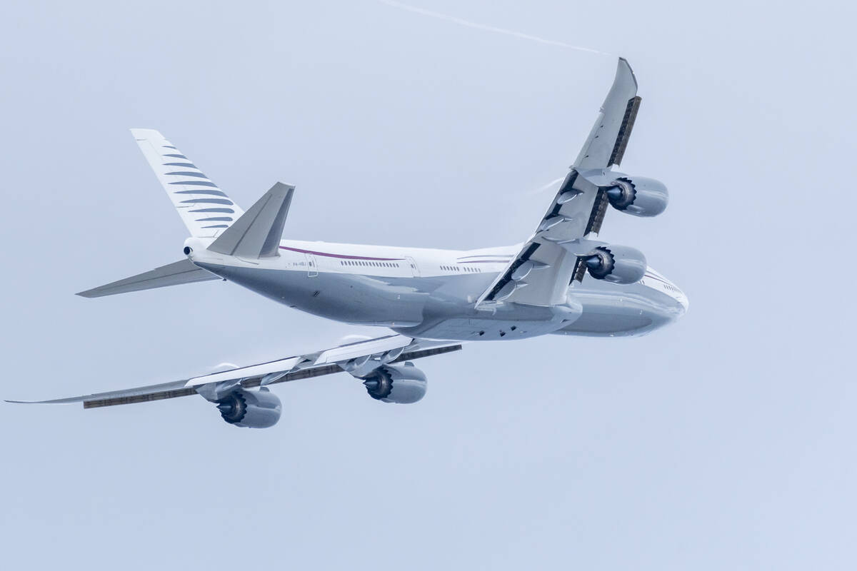 A 13-year-old private Boeing aircraft that President Donald Trump toured on Saturday to check o ...