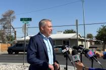 Homicide Lt. Robert Price discusses a double homicide that occurred inside an East Las Vegas ag ...