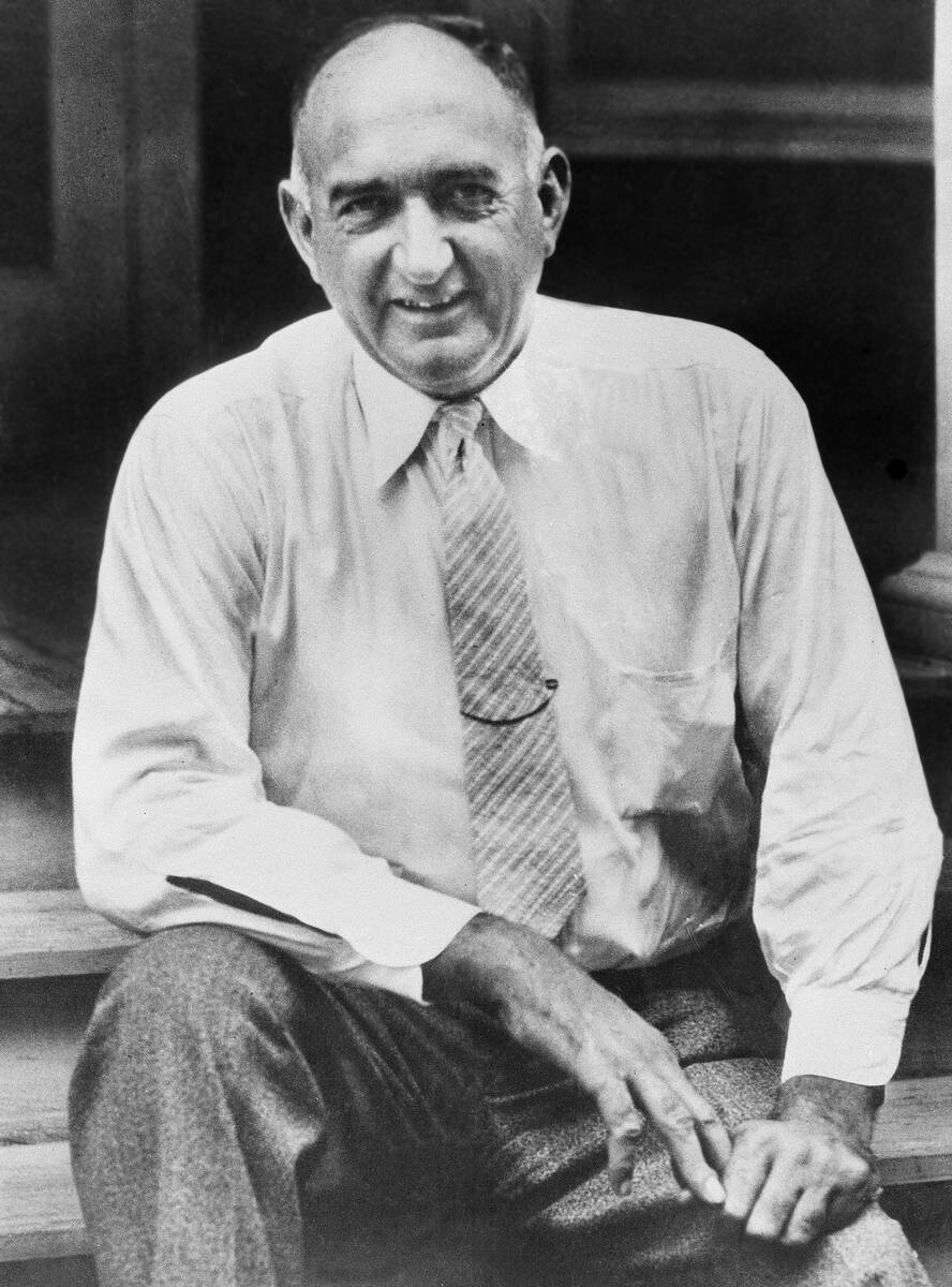 "Shoeless" Joe Jackson is shown at Tampa, Fla., July 1, 1935. (AP Photo)