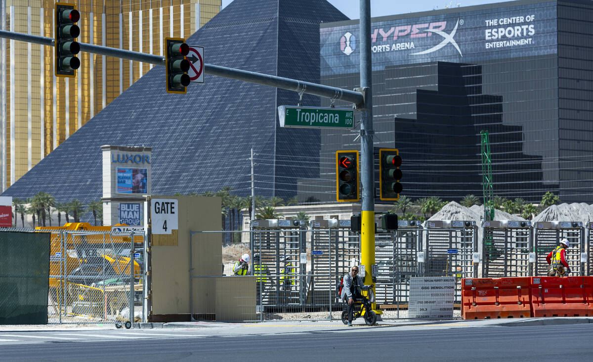 Turnstiles are installed as construction crews led by a venture of Mortenson and McCarthy Build ...