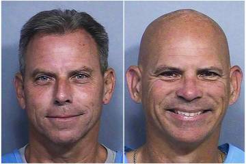 This combination of two booking photos provided by the California Department of Corrections sho ...