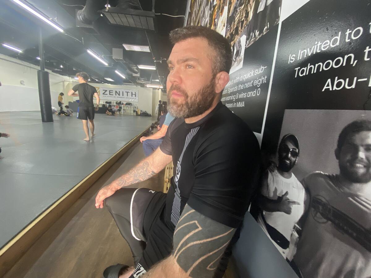 Robert Drysdale at his gym, Zenith, on South Rainbow Boulevard in Las Vegas on May 14, 2025 (Br ...