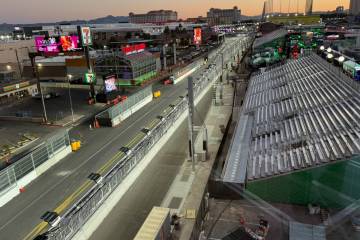 Las Vegas Grand Prix partnered with the 7-Eleven store on Koval Lane ahead of the 2025 race. (M ...