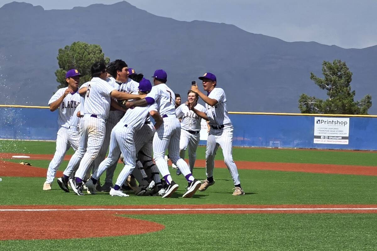 Durango celebrates its second straight Class 4A state baseball championship Saturday, May 17, 2 ...