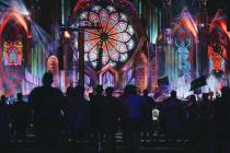 Crowds gather to watch a DJ set at Kinetic Field on the third and final night of the Electric D ...