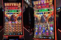 A slots player hit two jackpots on the same machine at a casino in downtown Las Vegas. (4Queens ...