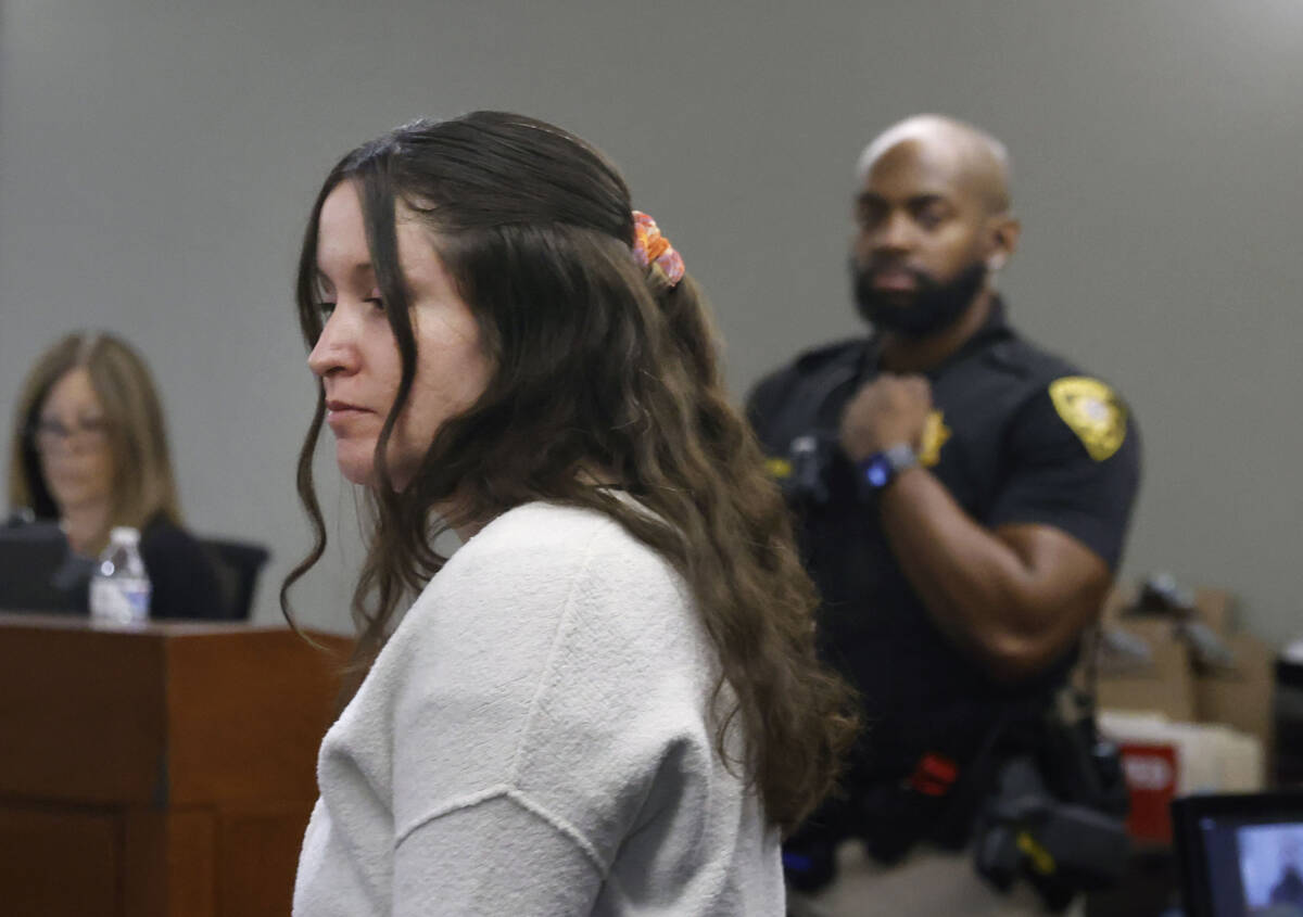 Brennah Montgomery, who pleaded guilty to bestiality, appears in court during a hearing at the ...
