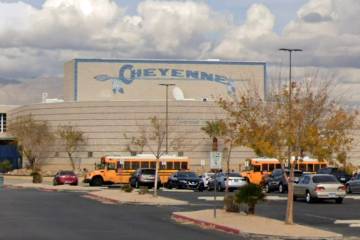 Cheyenne High School at 3200 W. Alexander Road, is seen in a screenshot. (Google)