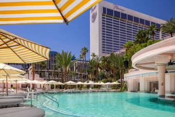 The new Go Pool at Flamingo hotel-casino on the Las Vegas Strip is open following a $20 million ...