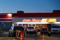Metro police investigate a homicide on Friday, May 23, 2025 along the 1200 block of Charleston ...