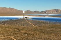 The Ivanpah Solar Electric Generating Facility, seen in September 2024 in Primm. (Bizuayehu Tes ...
