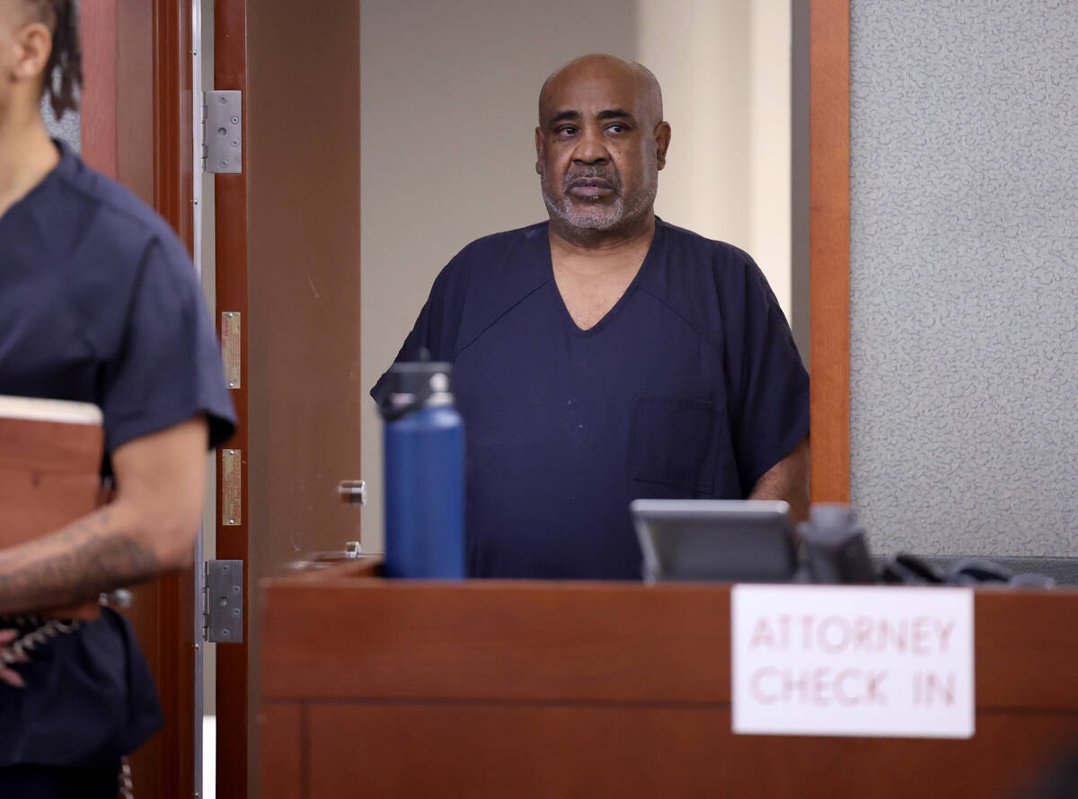 Duane “Keffe D” Davis, accused in the fatal shooting of rapper Tupac Shakur, arri ...