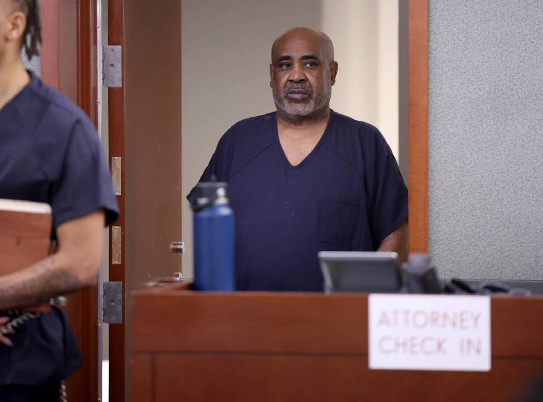 Duane “Keffe D” Davis, accused in the fatal shooting of rapper Tupac Shakur, arri ...