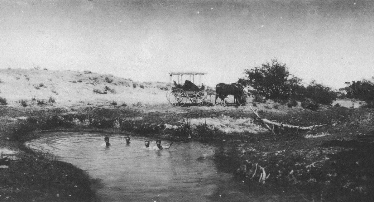 The Las Vegas Springs, also known as Big Springs, gave relief to Native Americans who followed ...