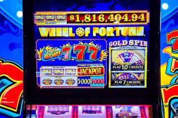 A slots player hit a massive jackpot worth $1,816,404.94 on Friday, May 23, 2025, at Harry Reid ...