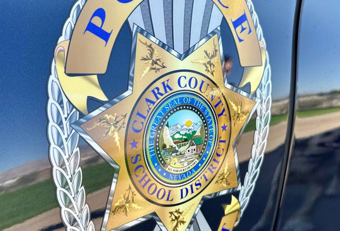Clark County School District Police. (Brett Clarkson/Las Vegas Review-Journal)